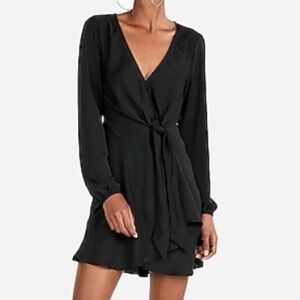 New Express Long Sleeve Black Dress